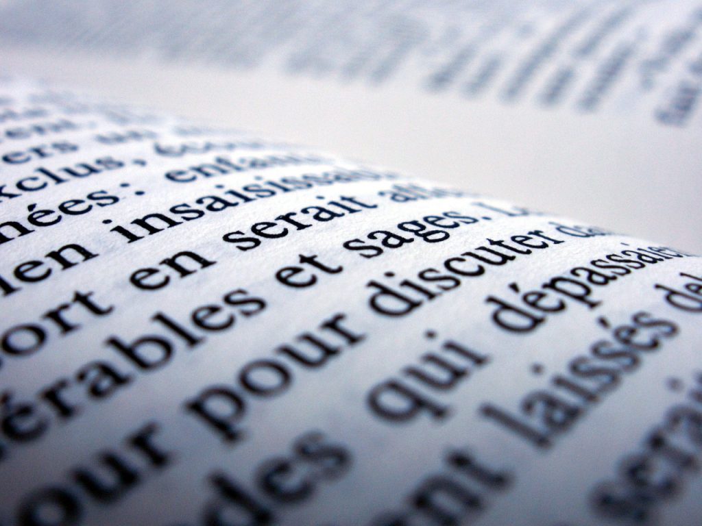 Fragmento de libro en francés